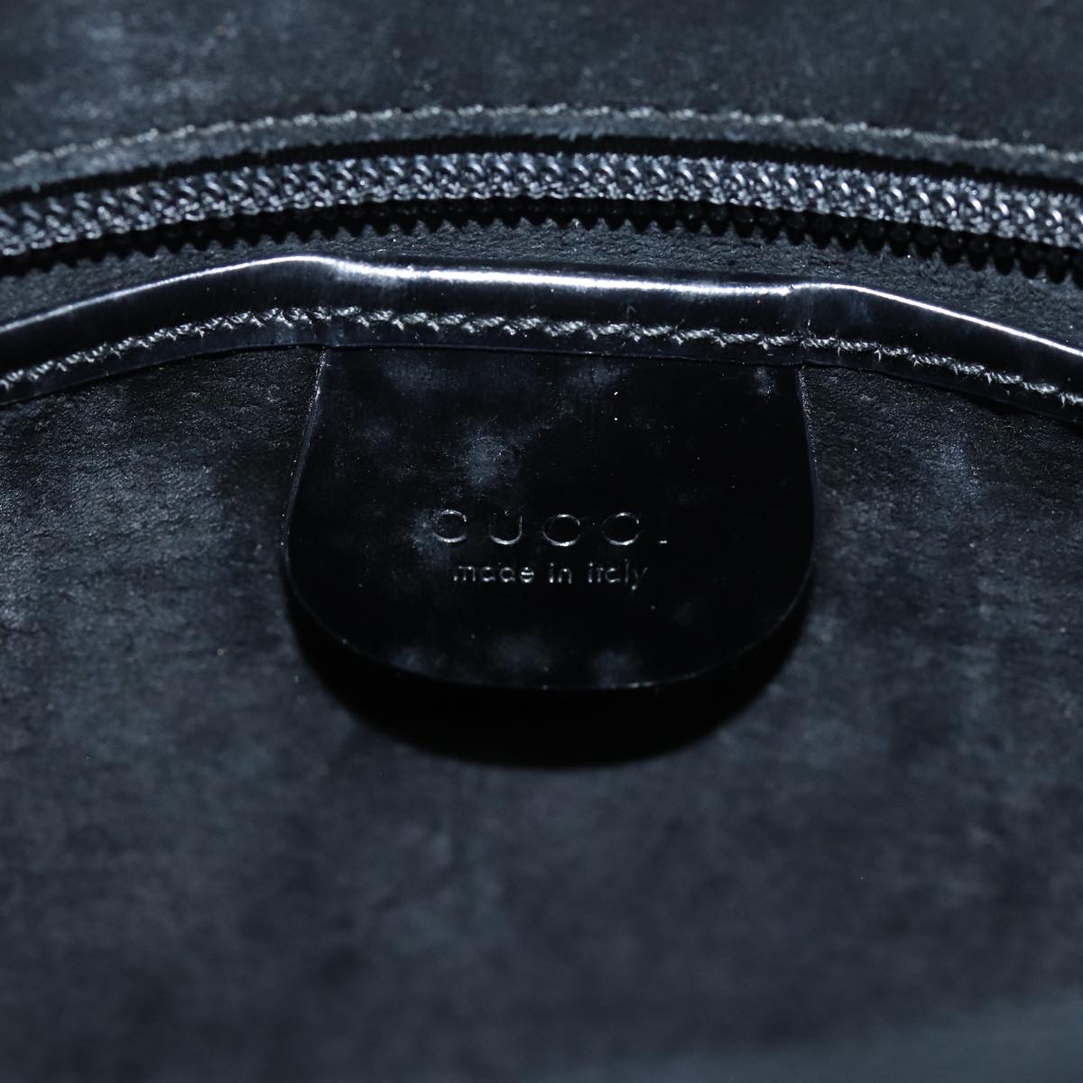 GUCCI Hand Bag Suede Black 000 2113 0553 73731