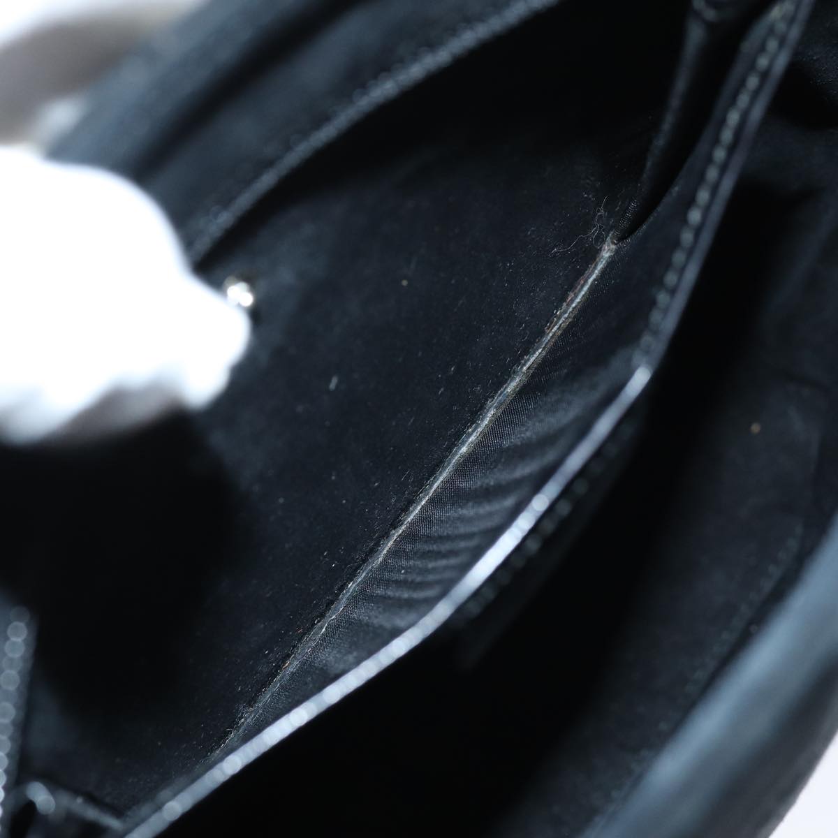 GUCCI Hand Bag Suede Black 000 2113 0553 73731