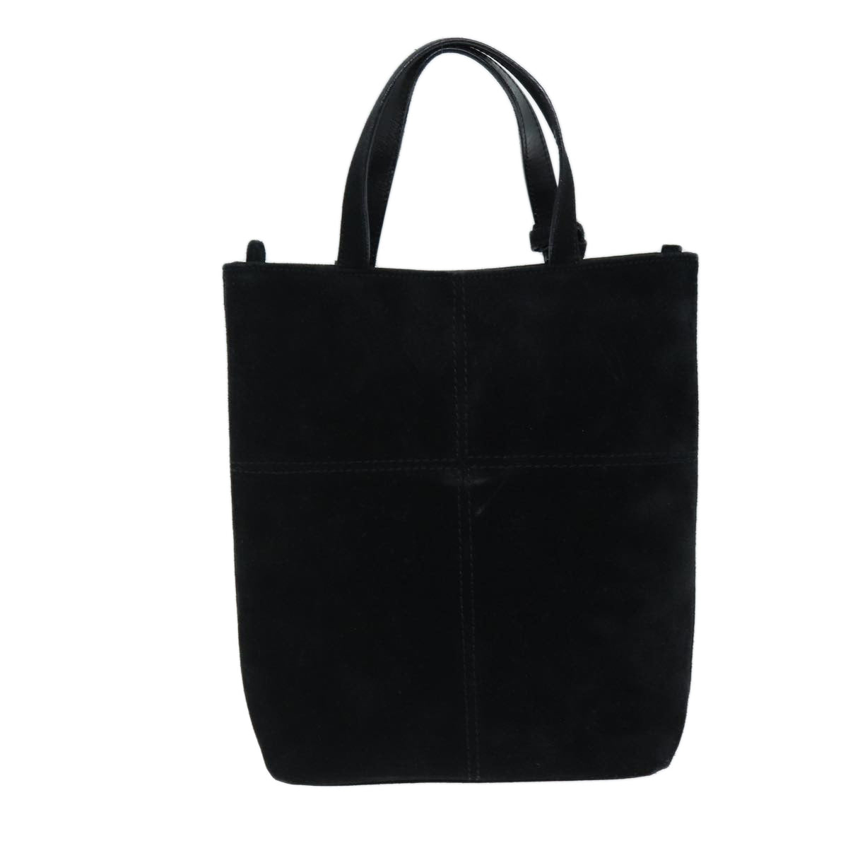 GUCCI Hand Bag Suede Black 000 2113 0553 73731