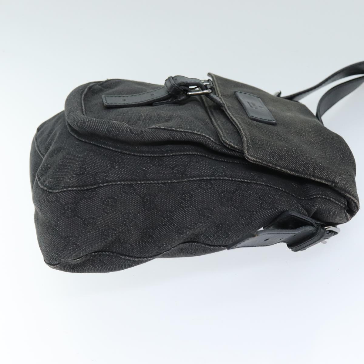 GUCCI GG Canvas Shoulder Bag Gray 101654 73733