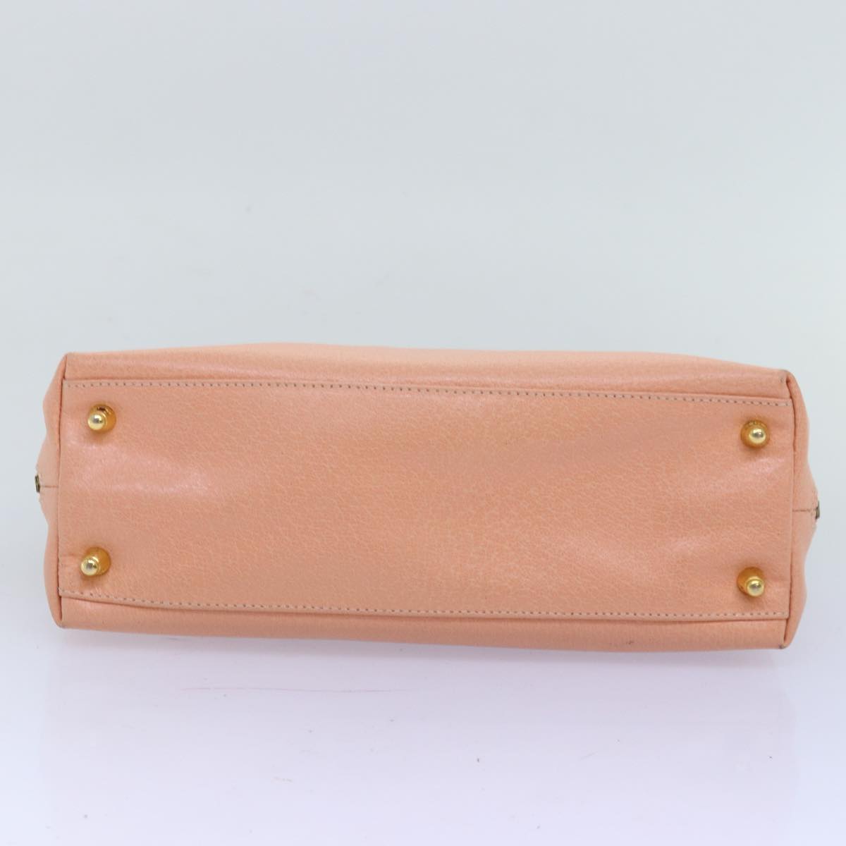 FENDI Hand Bag Leather Pink 73857