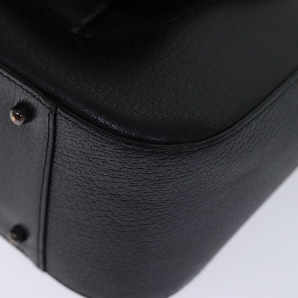 GUCCI Hand Bag Leather 2way Black 000 2058 0307 6 73864