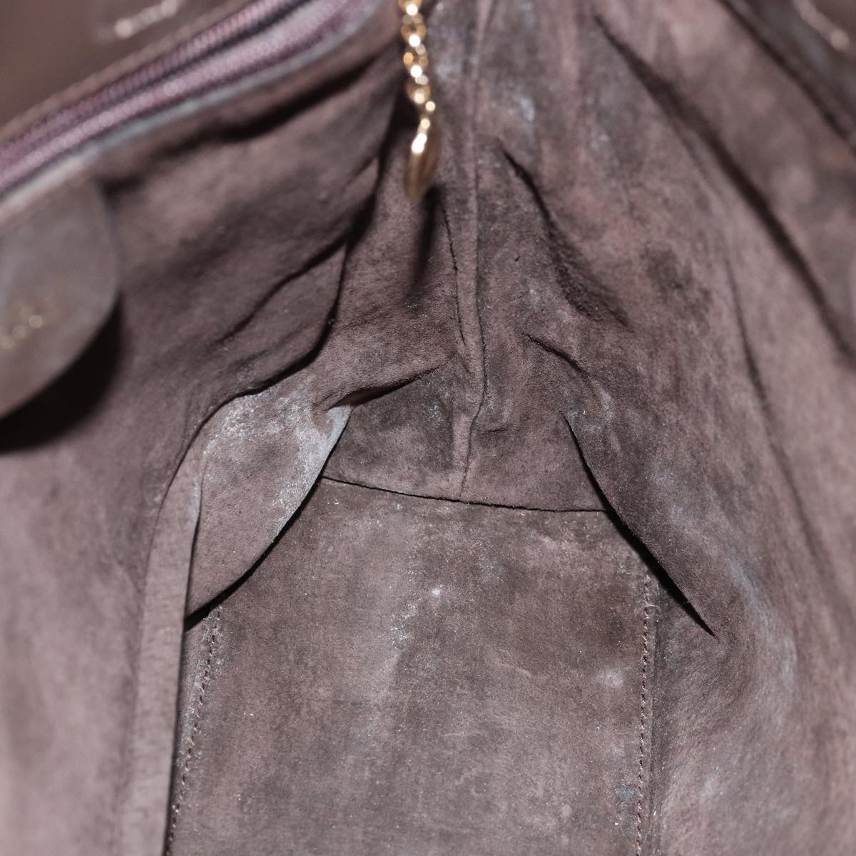 GUCCI Tote Bag Suede Brown 002 2684 0344 73890