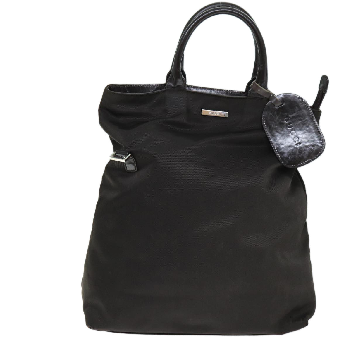 GUCCI Tote Bag Nylon 2way Brown 019 0283 73893