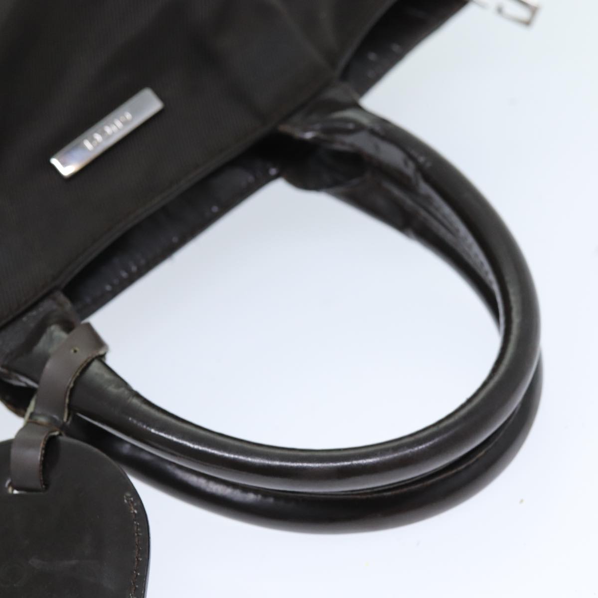GUCCI Tote Bag Nylon 2way Brown 019 0283 73893