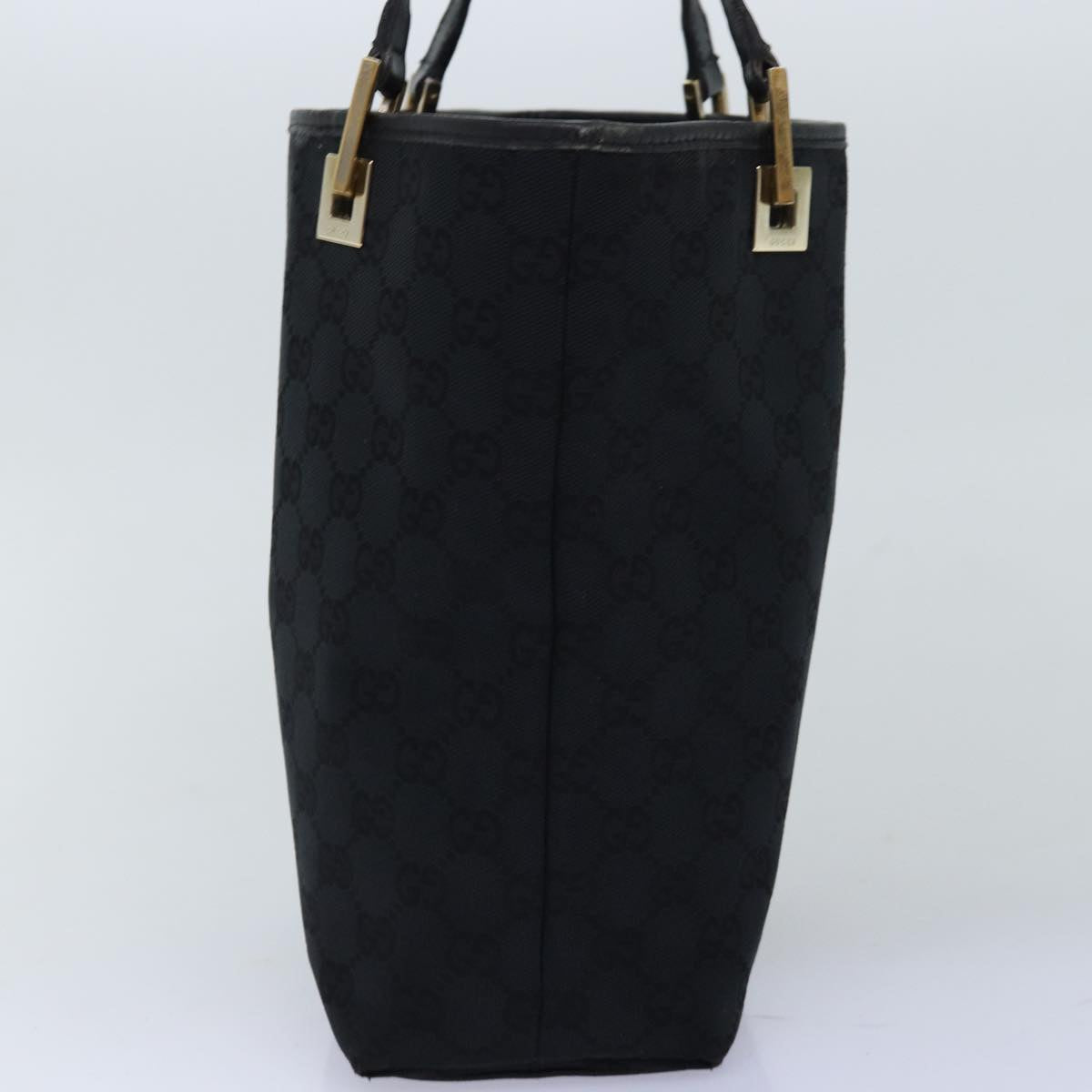 GUCCI GG Canvas Tote Bag Black 002 1099 73895