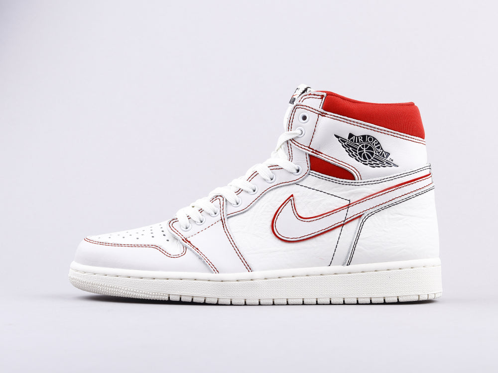 GLM - AJ1 white and red manuscript