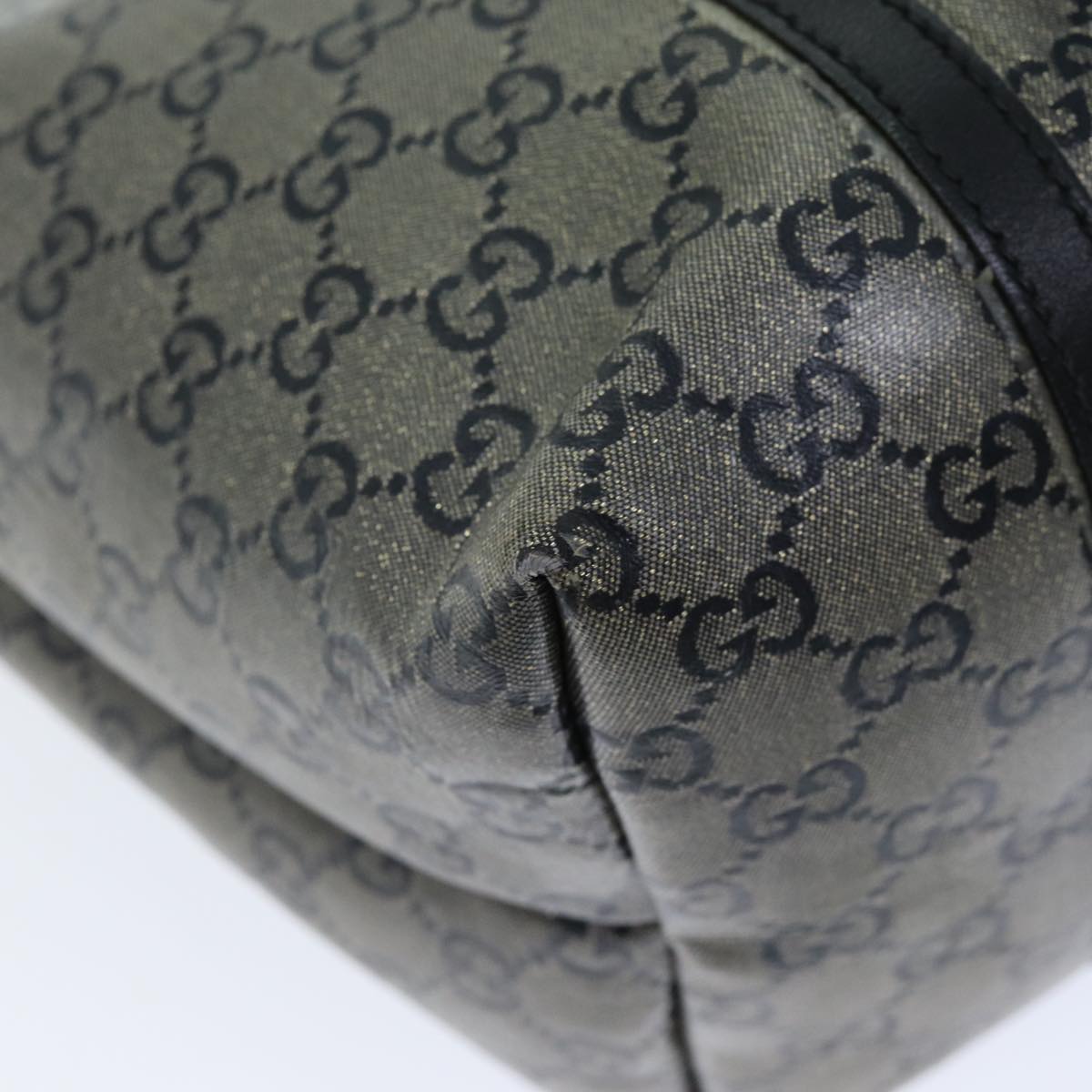 GUCCI GG Crystal Tote Bag Gray 197953 73981