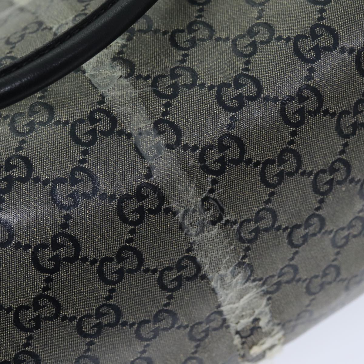 GUCCI GG Crystal Tote Bag Gray 197953 73981
