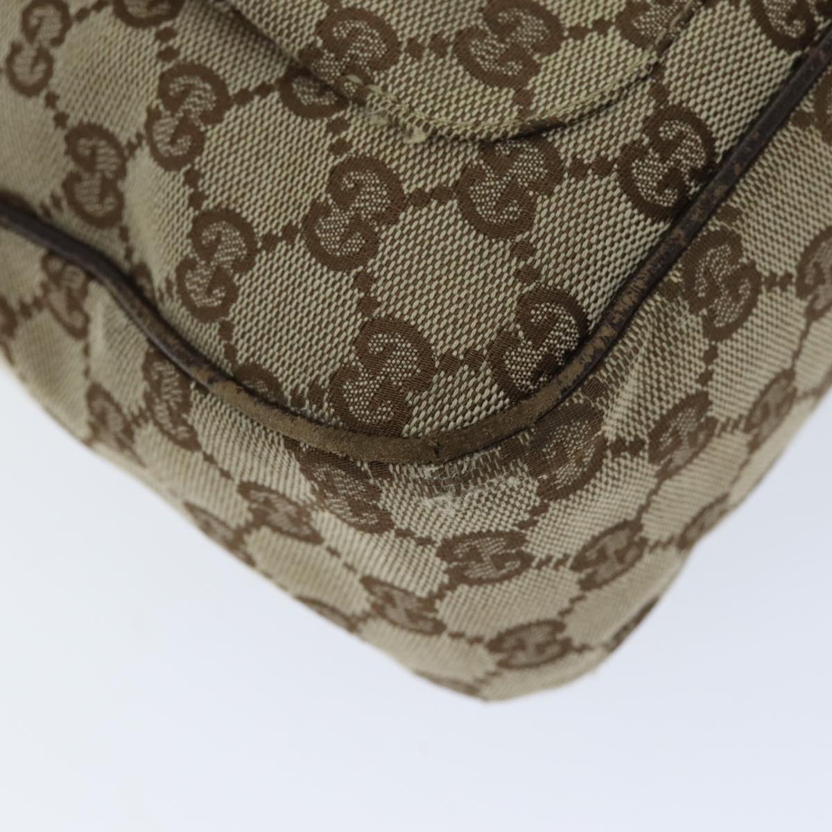GUCCI GG Canvas Shoulder Bag Beige 131211 73982