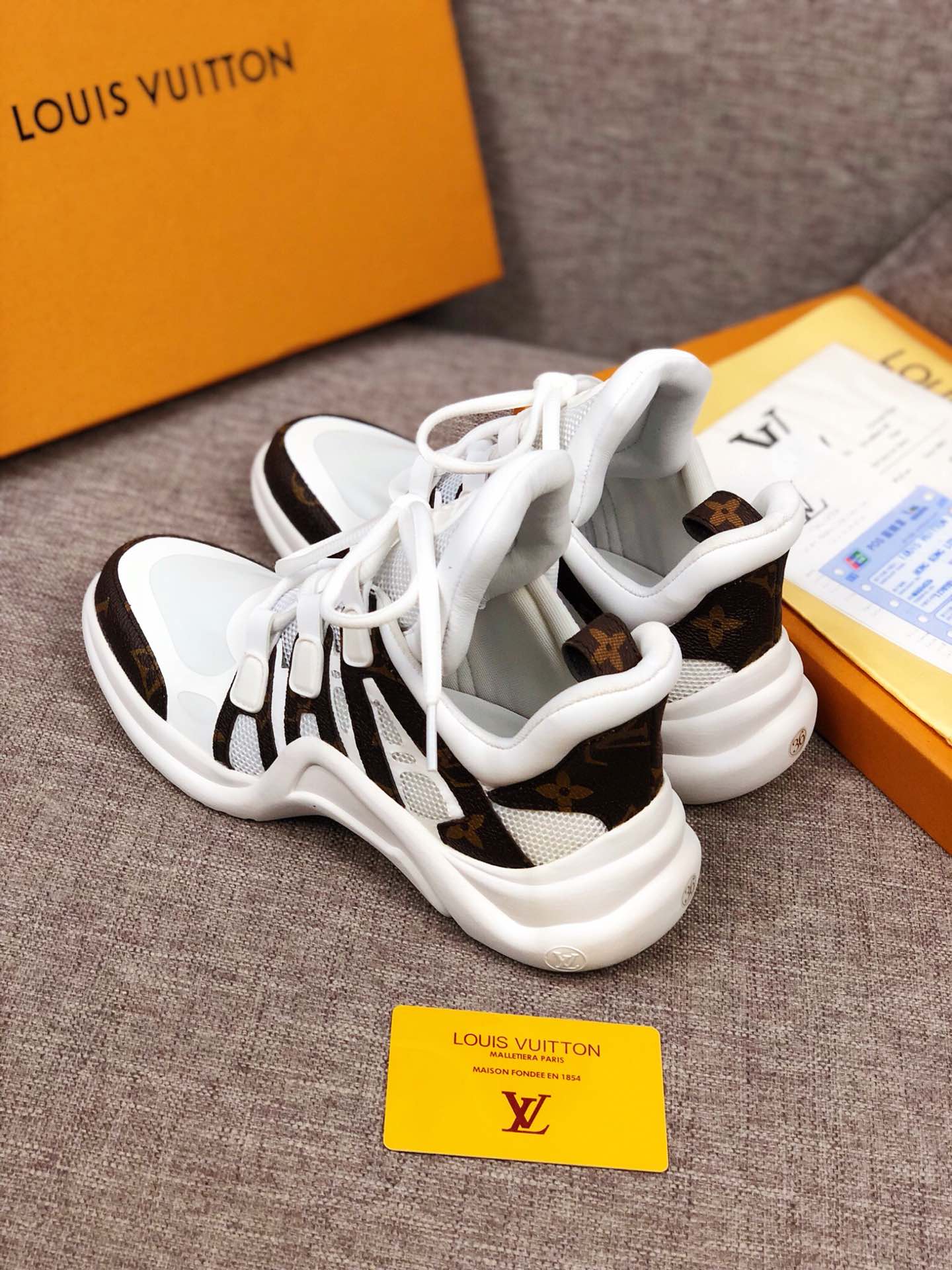 GLM - LUV Archlight White Brown Sneaker