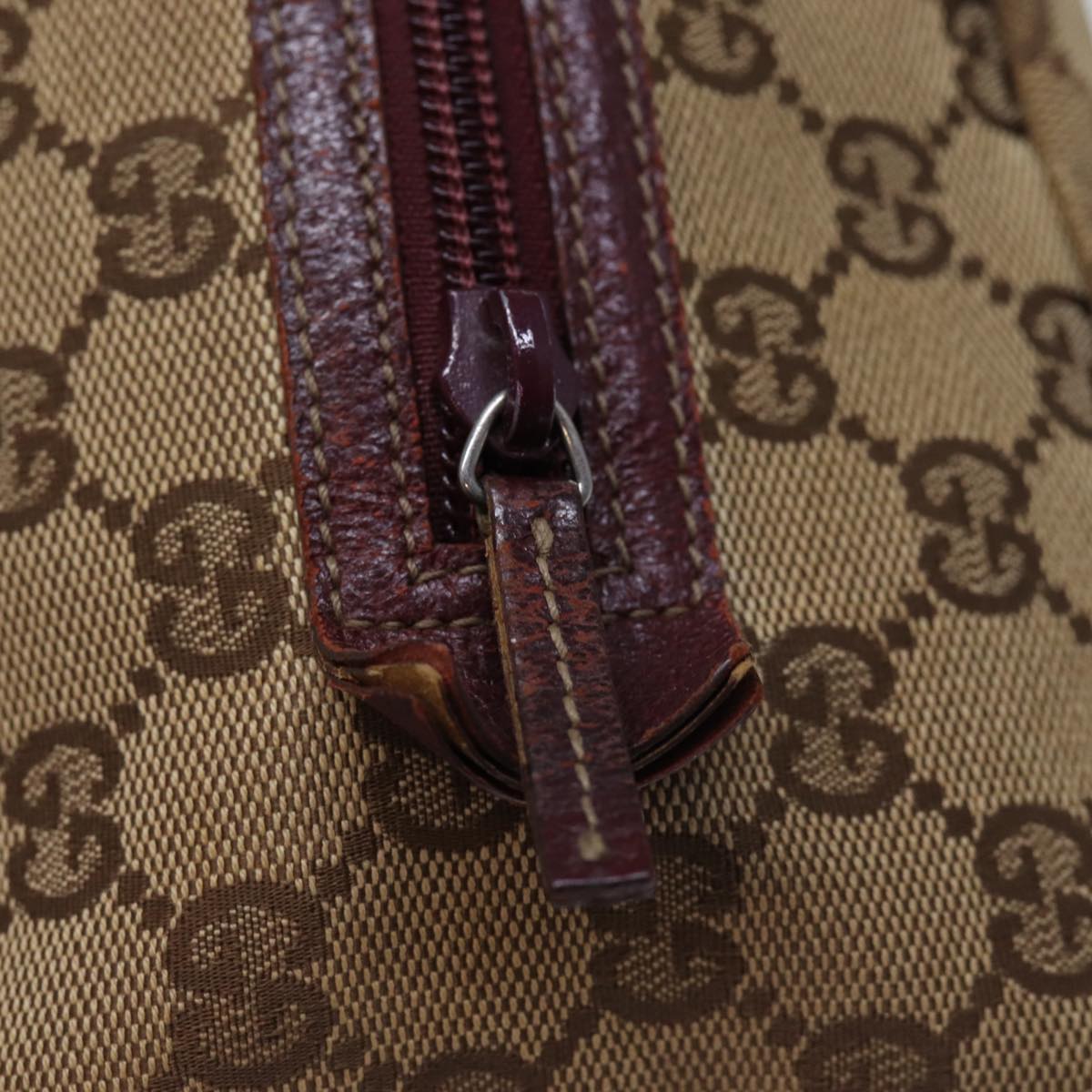 GUCCI GG Canvas Hand Pouch Beige 124542 74207