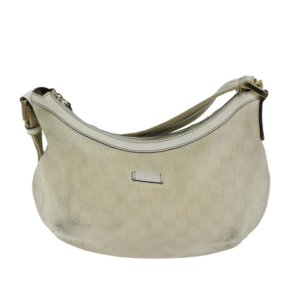 GUCCI GG Canvas Sherry Line Shoulder Bag Green Beige 181092 74209