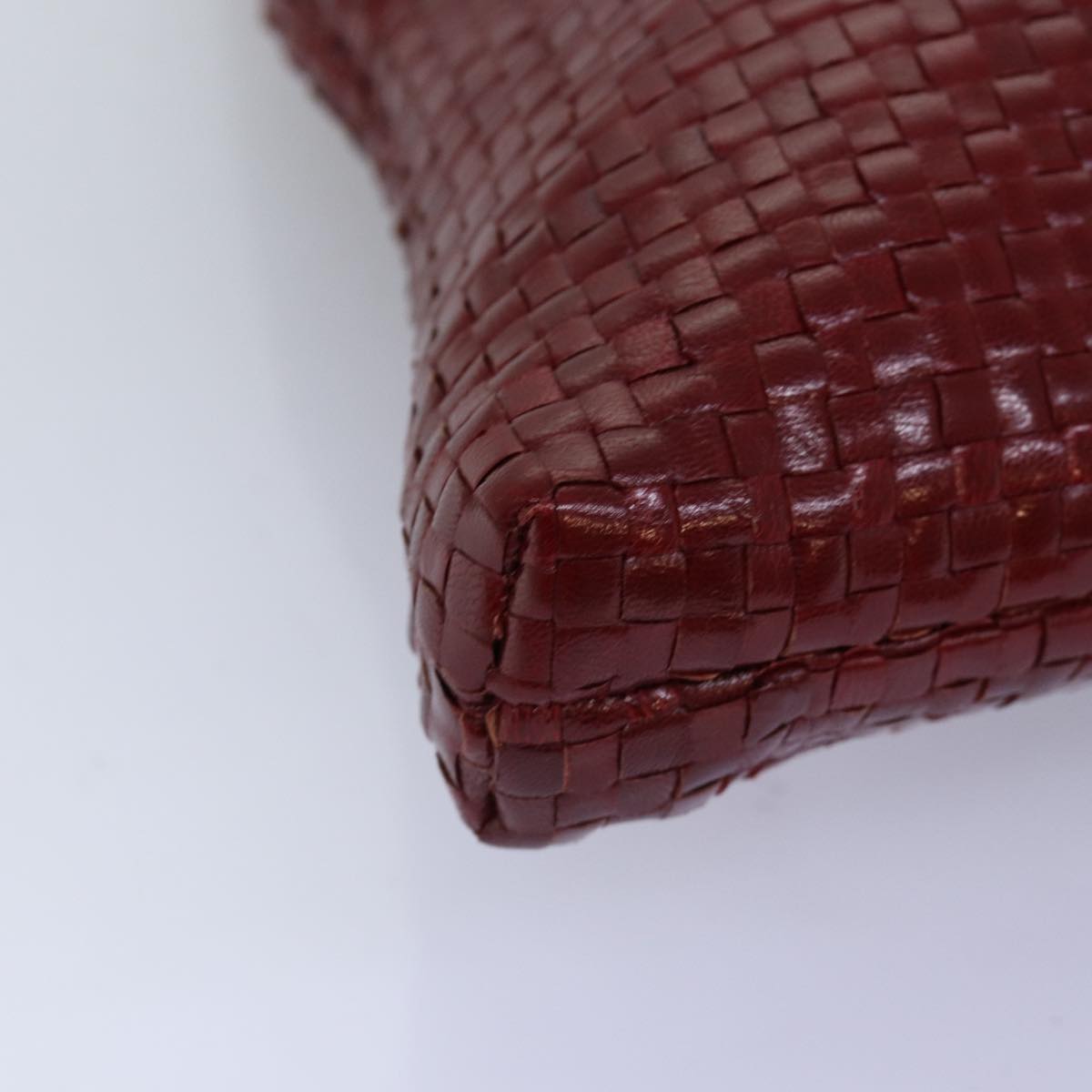 FENDI Tote Bag Leather Red 74221
