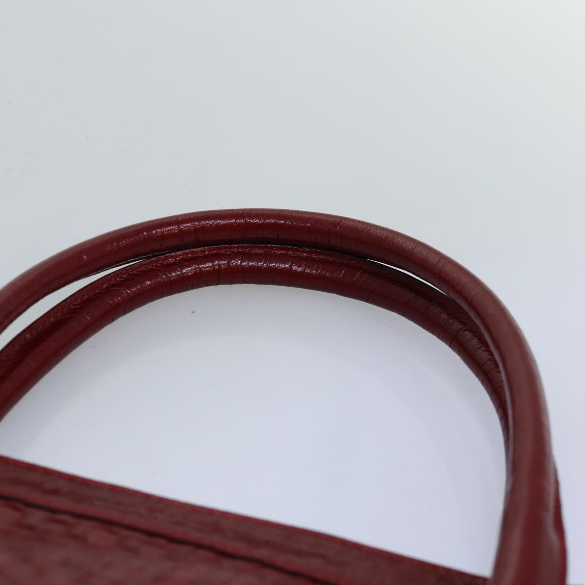 FENDI Tote Bag Leather Red 74221