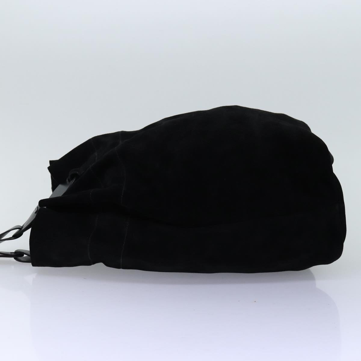 GUCCI Shoulder Bag Suede Black 001 2040 1828 74232