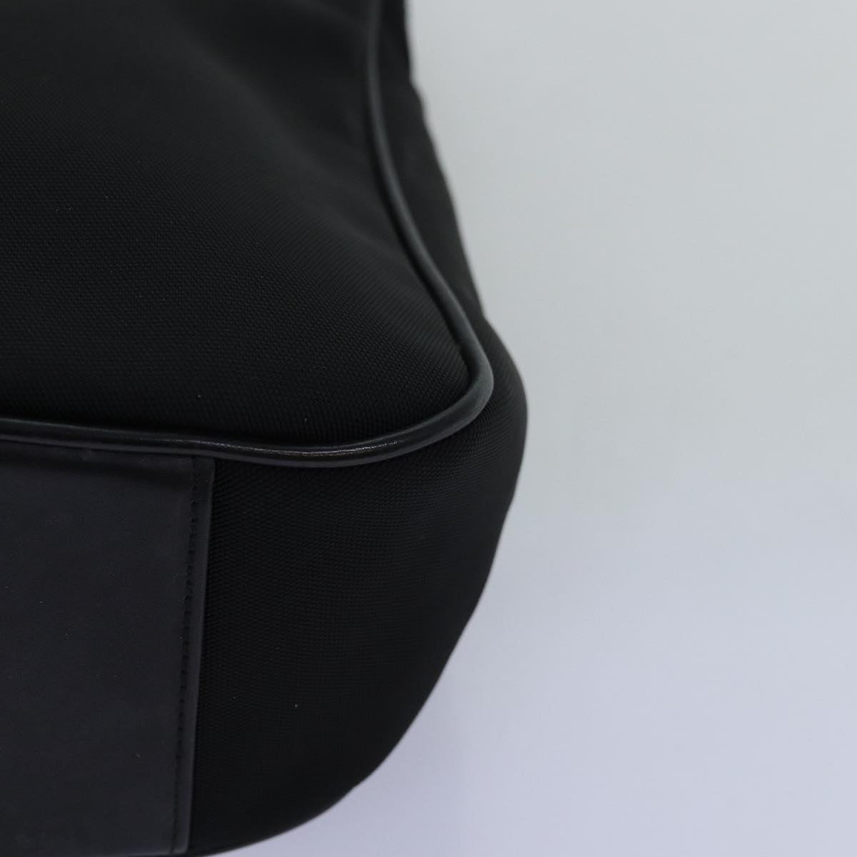 GUCCI Bamboo Hand Bag Nylon Black 001 1638 3444 74233