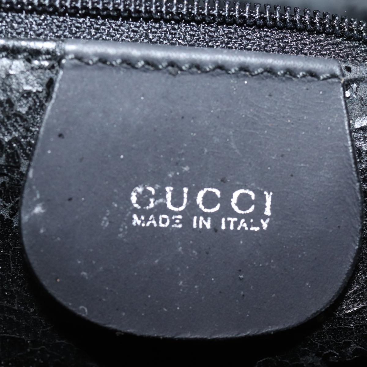 GUCCI Bamboo Shoulder Bag Suede 2way Black 001 1998 1638 74235