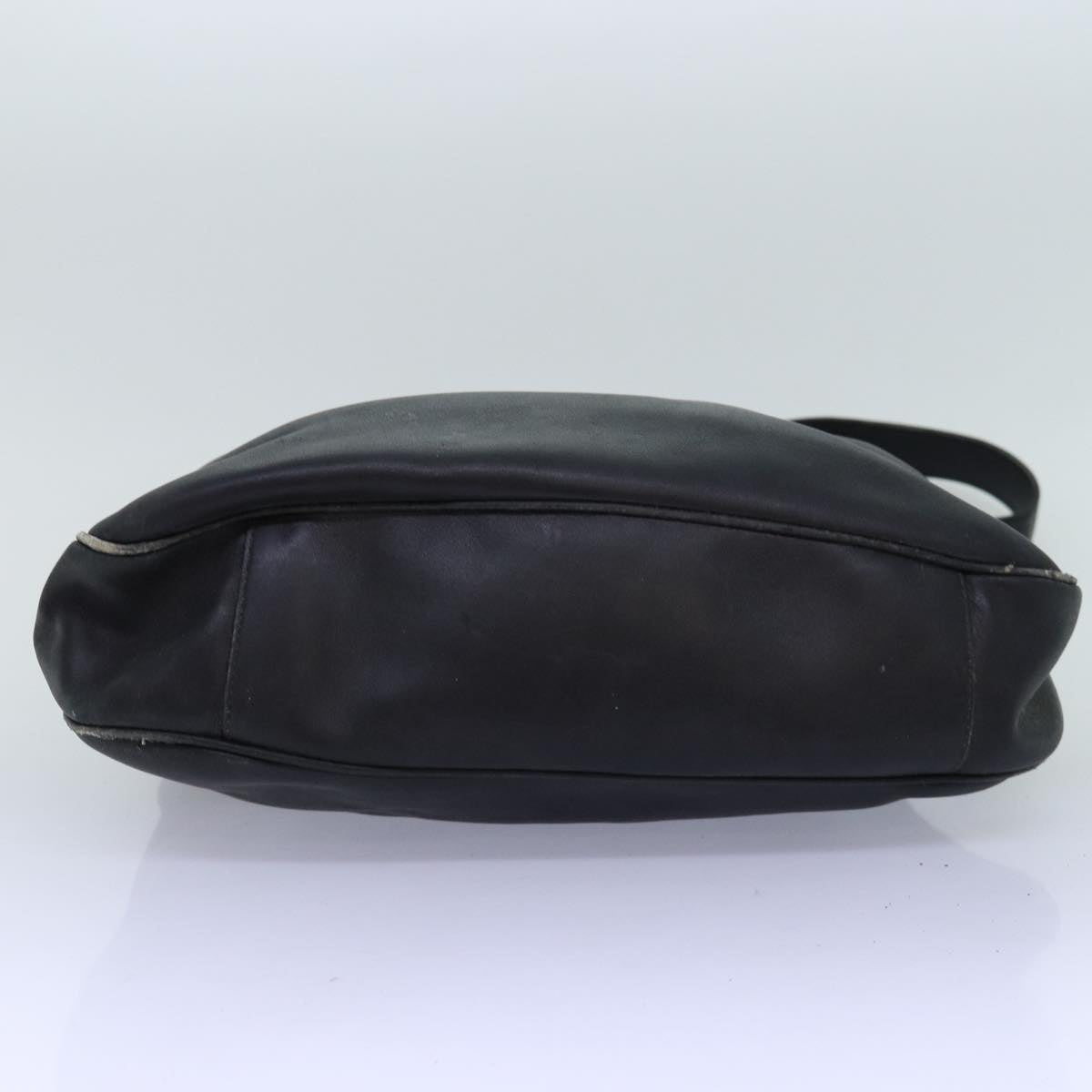 GUCCI Bamboo Shoulder Bag Leather 2way Black 001 123 1577 74262