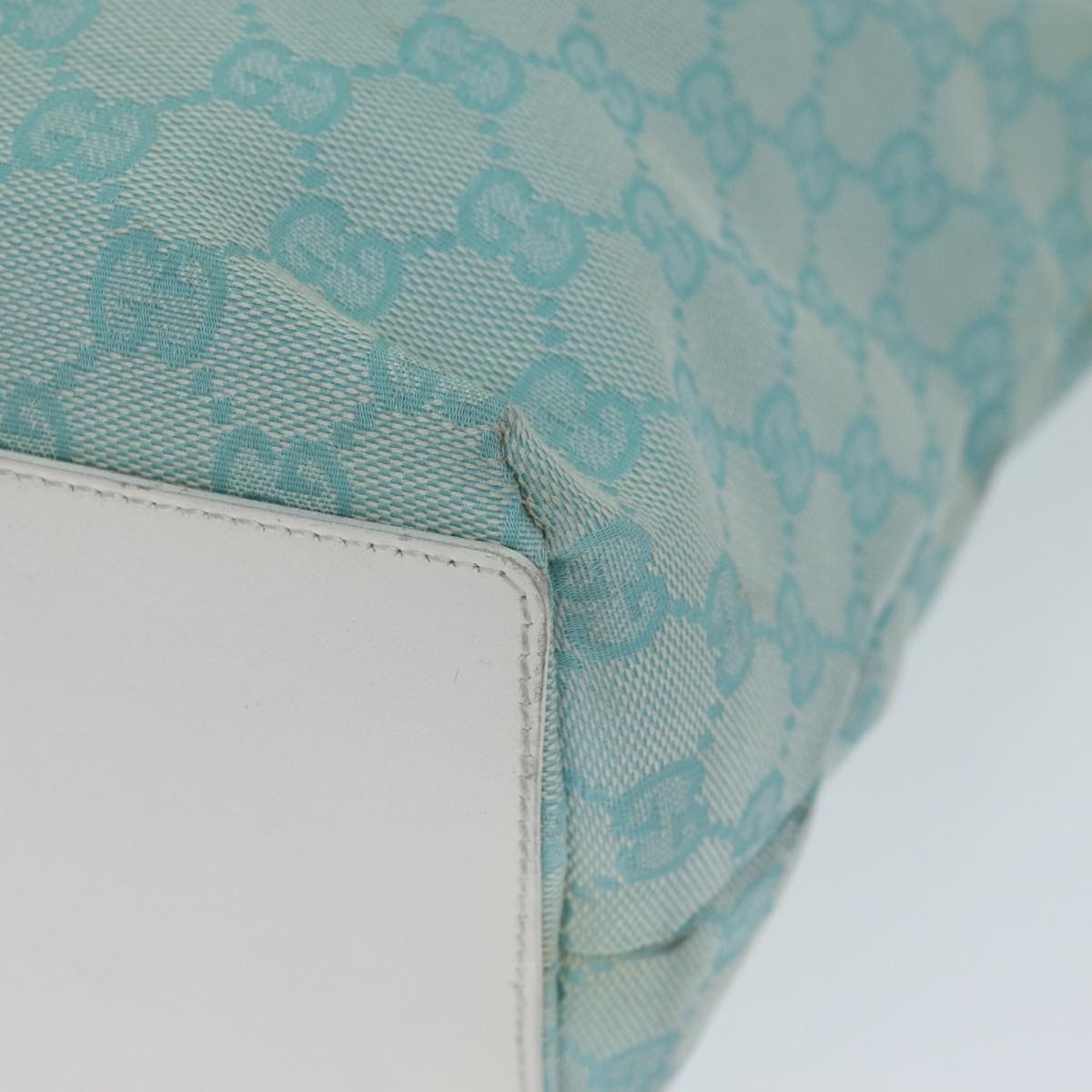GUCCI GG Canvas Tote Bag Light Blue 002 1098 3444 74558