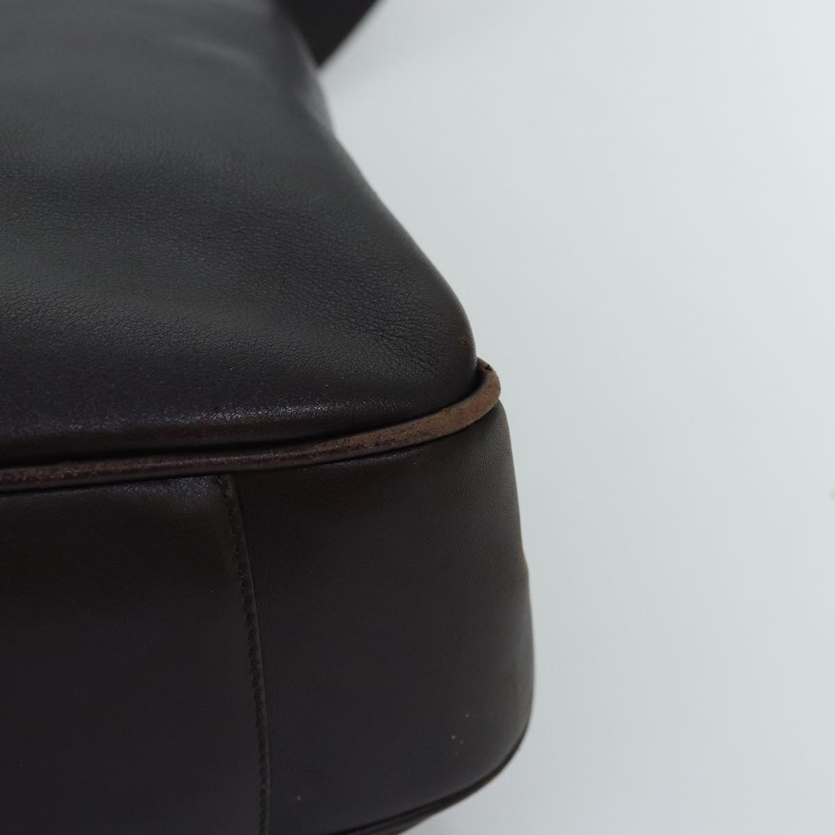 GUCCI Bamboo Shoulder Bag Leather 2way Black 001 1577 74564