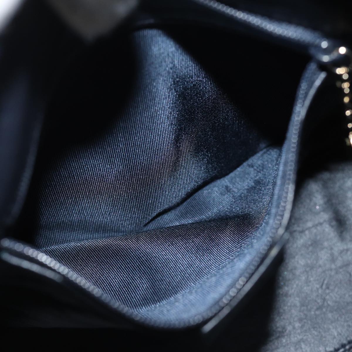 GUCCI Shoulder Bag Leather Navy 001 2058 3014 74646