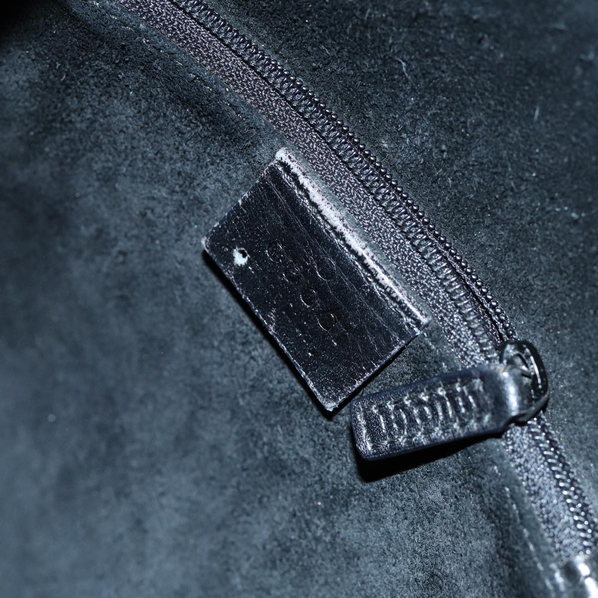 GUCCI Hand Bag Suede Outlet Black 001 3738 74647