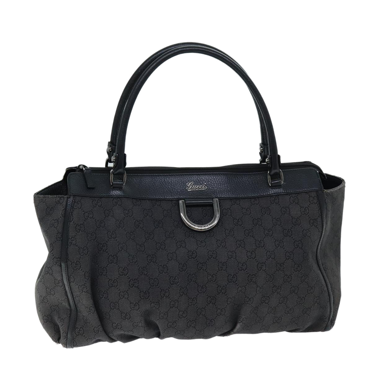 GUCCI GG Canvas Tote Bag Outlet Gray 341491 74649