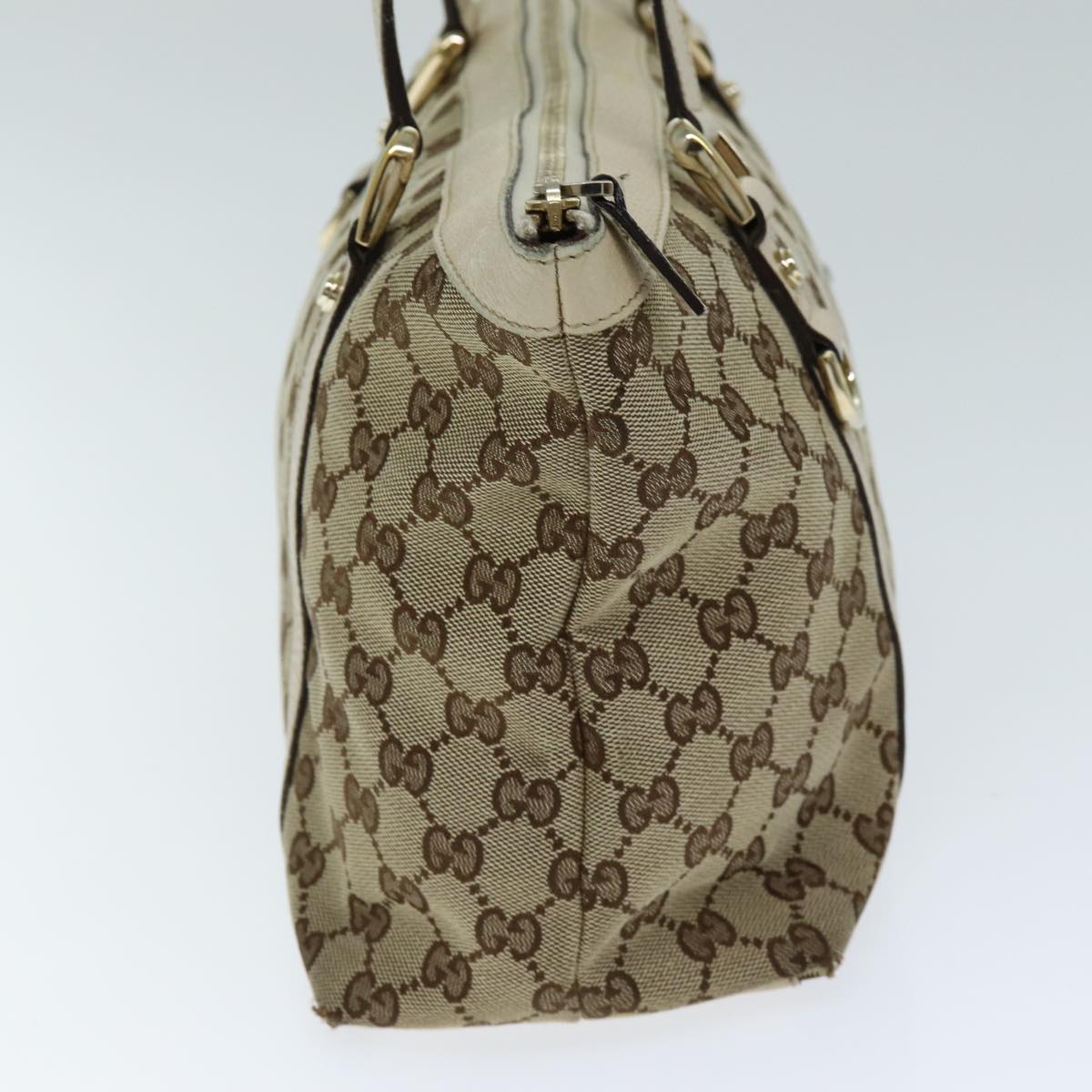 GUCCI GG Canvas Tote Bag Beige 141470 74651