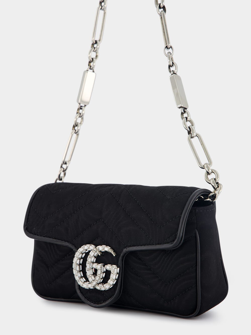 GG Marmont Crystal-Embellished Belt Bag