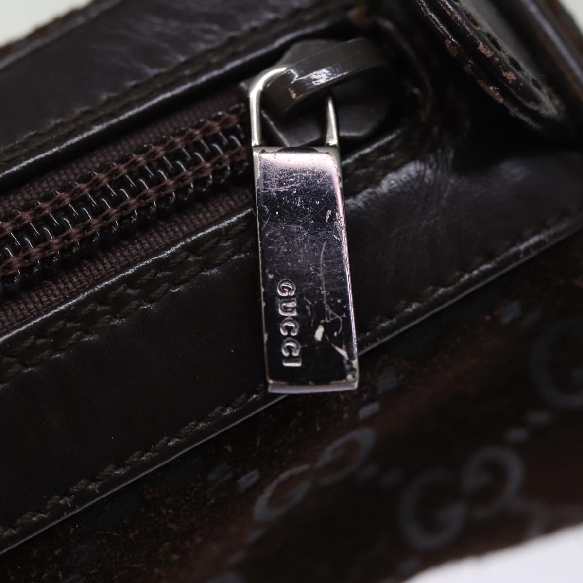 GUCCI GG Canvas Pouch Brown 039 1669 74687