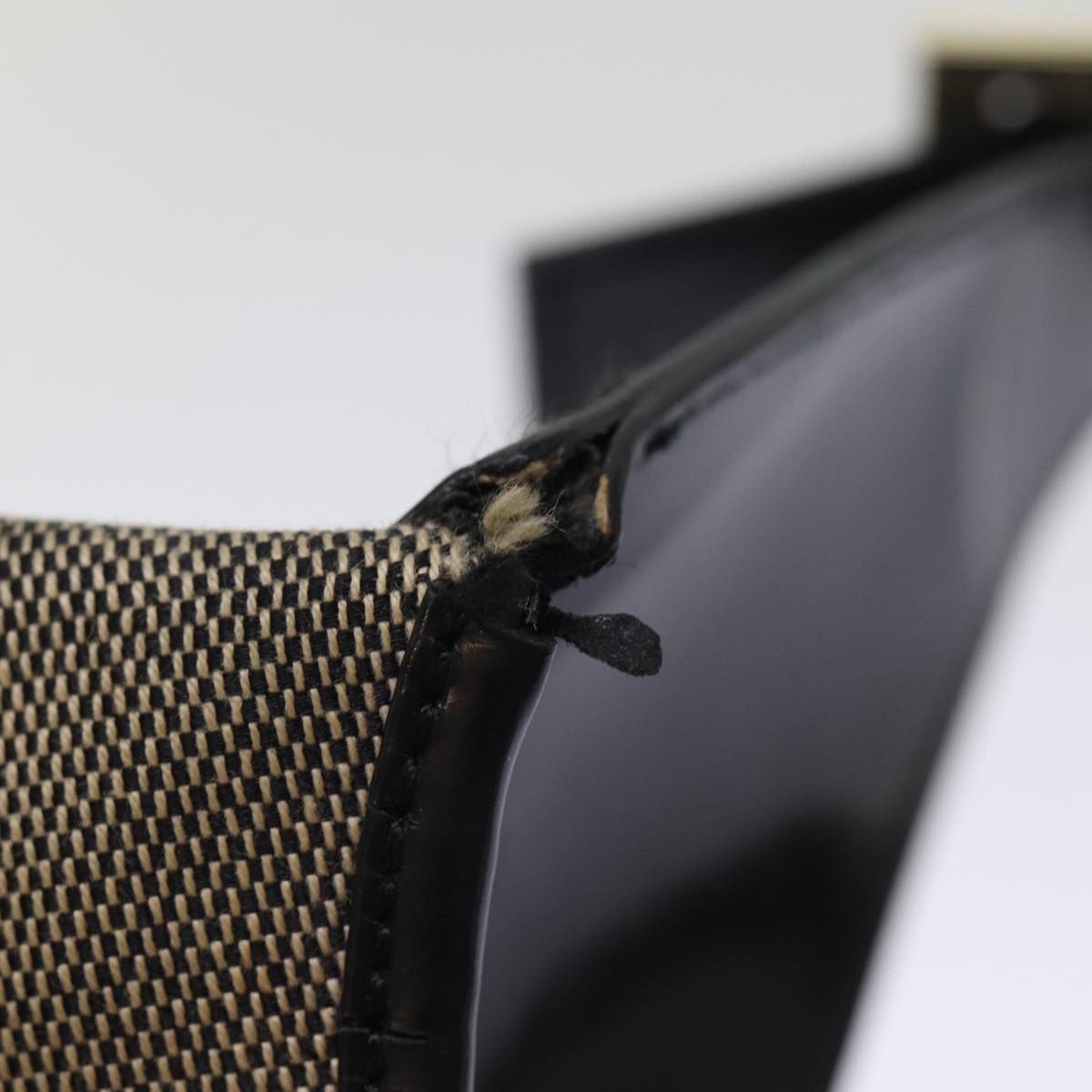 GUCCI Jackie Shoulder Bag Canvas Black Gray 001 3306 74710