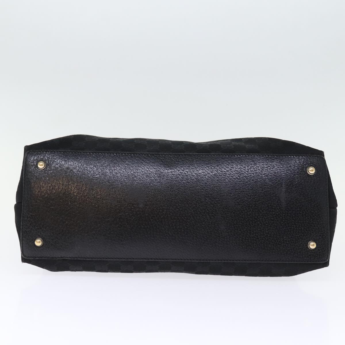 GUCCI Bamboo GG Canvas Hand Bag Black 137395 74745