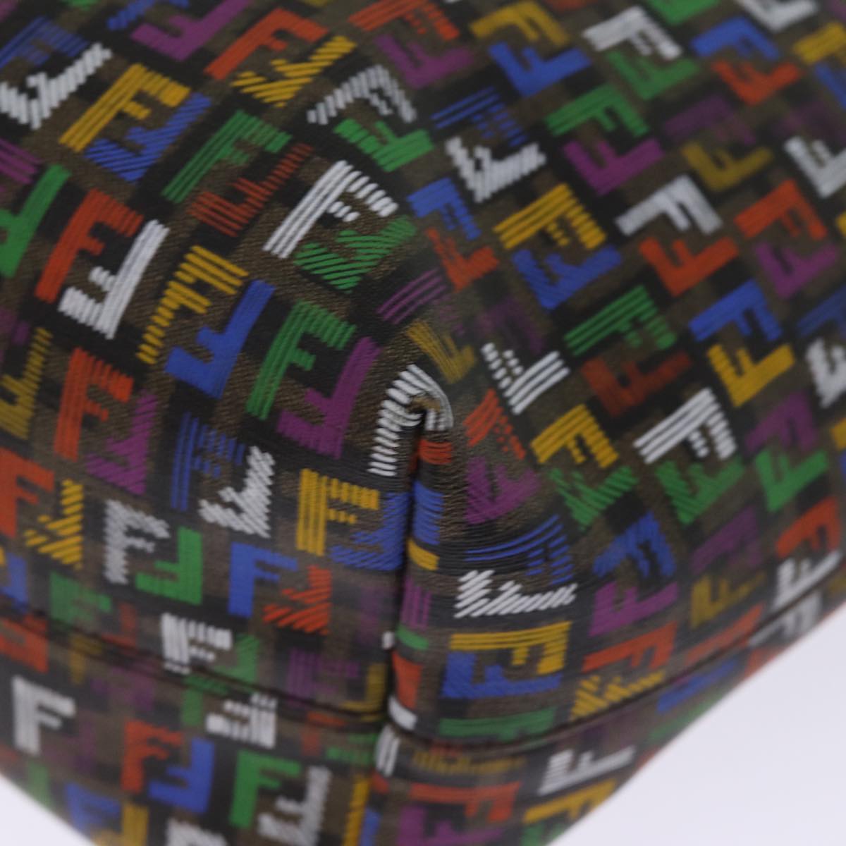 FENDI Zucchino Canvas Tote Bag Multicolor 74808