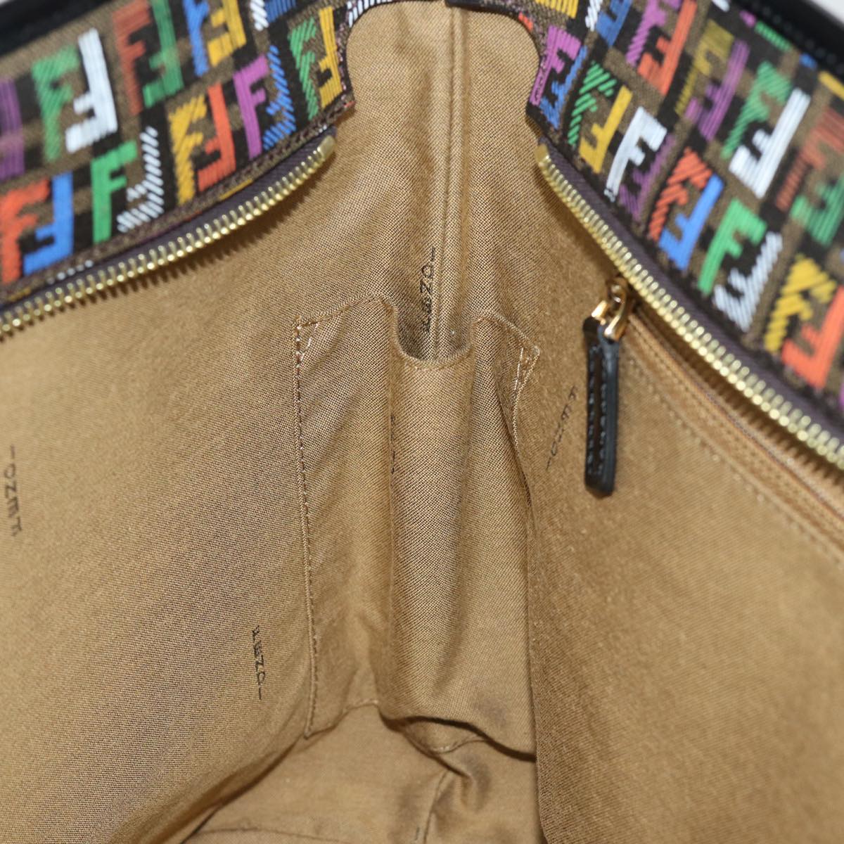 FENDI Zucchino Canvas Tote Bag Multicolor 74808