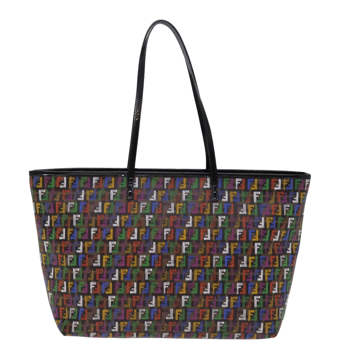 FENDI Zucchino Canvas Tote Bag Multicolor 74808