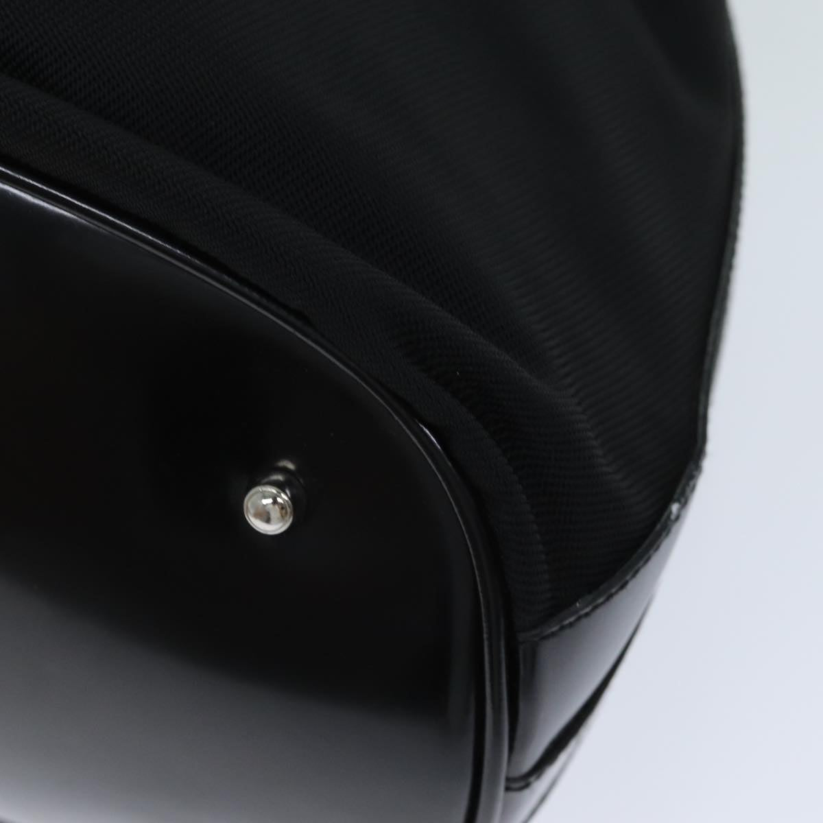 GUCCI Bamboo Hand Bag Nylon 2way Black 001 2684 1657 74809