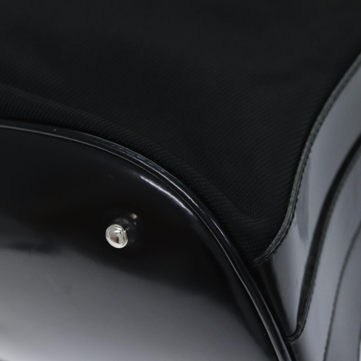 GUCCI Bamboo Hand Bag Nylon 2way Black 001 2684 1657 74809