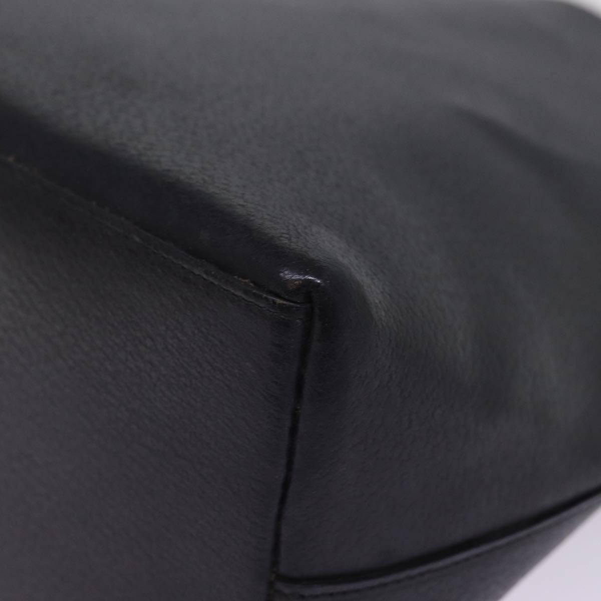 GUCCI Bamboo Hand Bag Leather Black 001 1013 1881 74861