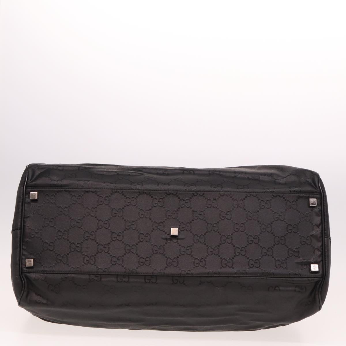 GUCCI GG Canvas Boston Bag Nylon Black 012 0383 74865