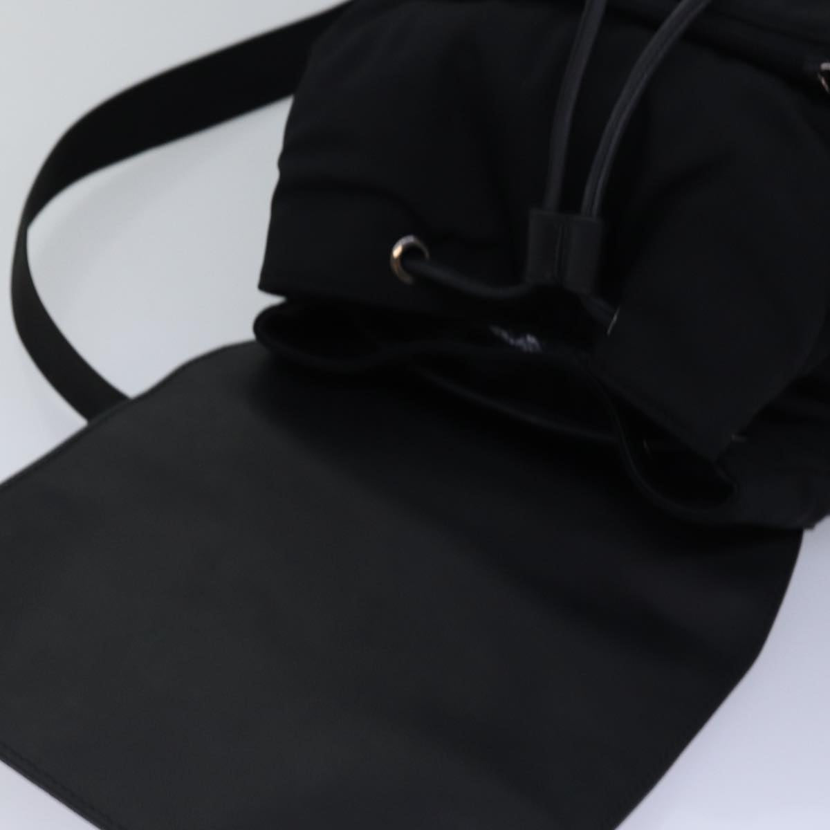 GUCCI Backpack Nylon Leather Black 003 0233 74876