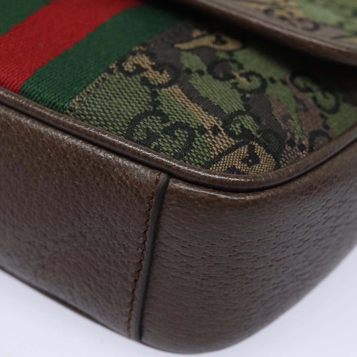 GUCCI GG Canvas Web Sherry Line GUCCIxPALACE Bag Camouflage 723142 74880S