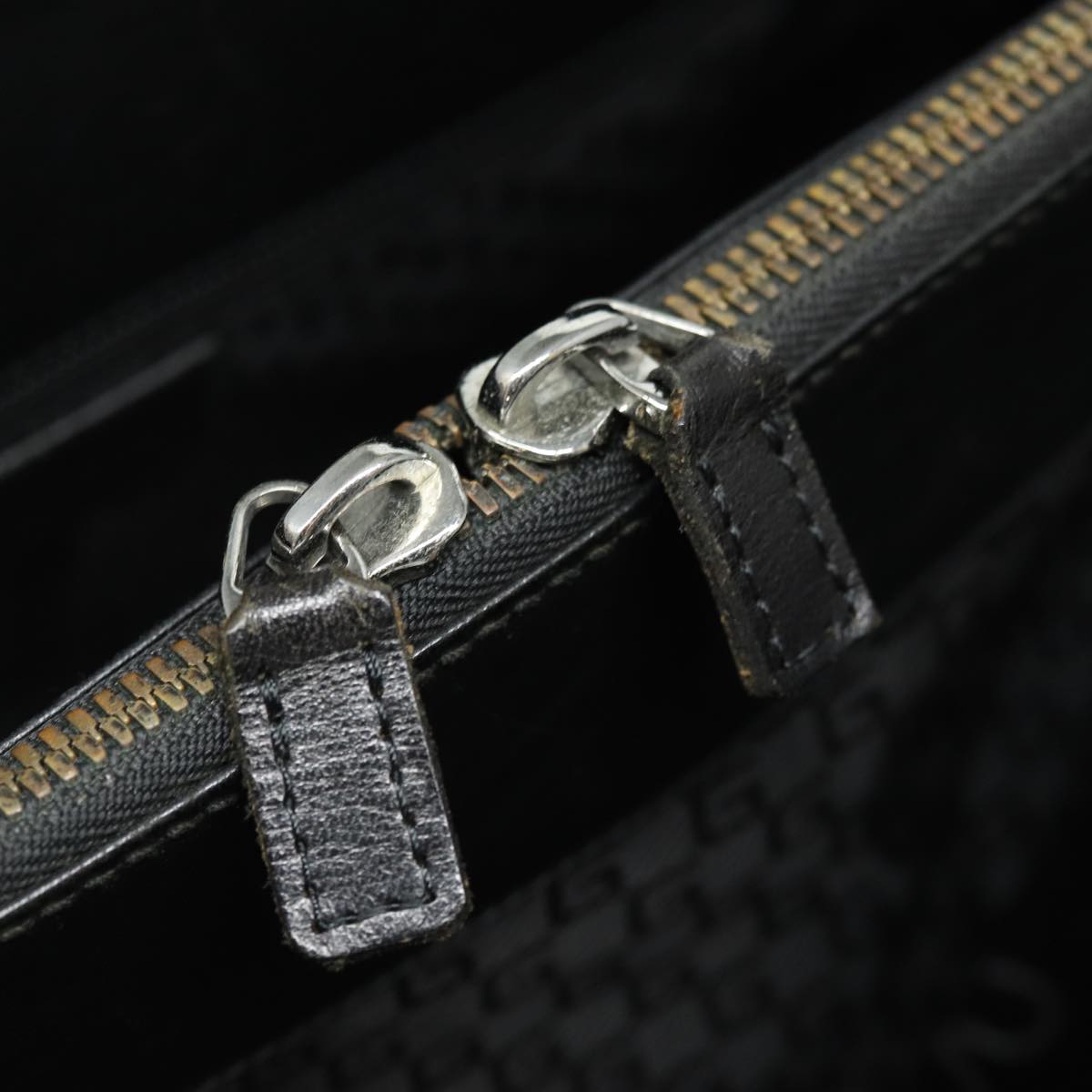 GUCCI Hand Bag Canvas Black 114262 74889