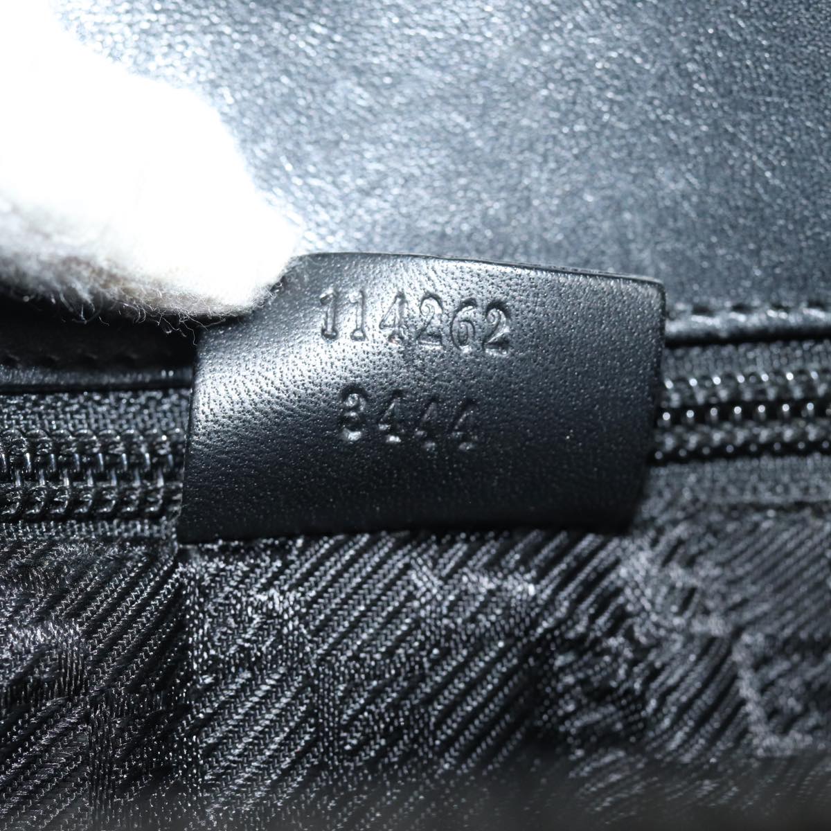 GUCCI Hand Bag Canvas Black 114262 74889