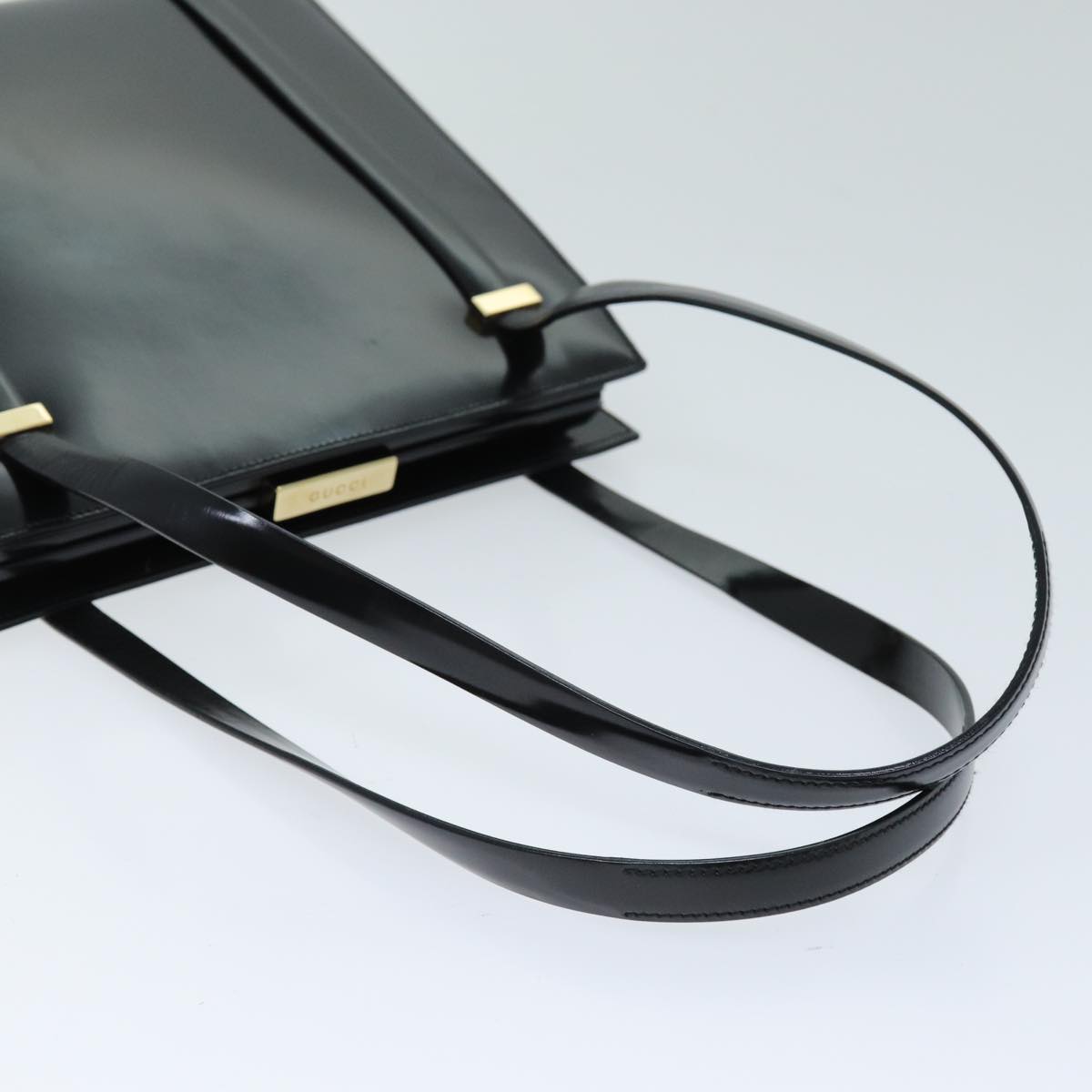 GUCCI Shoulder Bag patent Black 001 1781 1735 74975