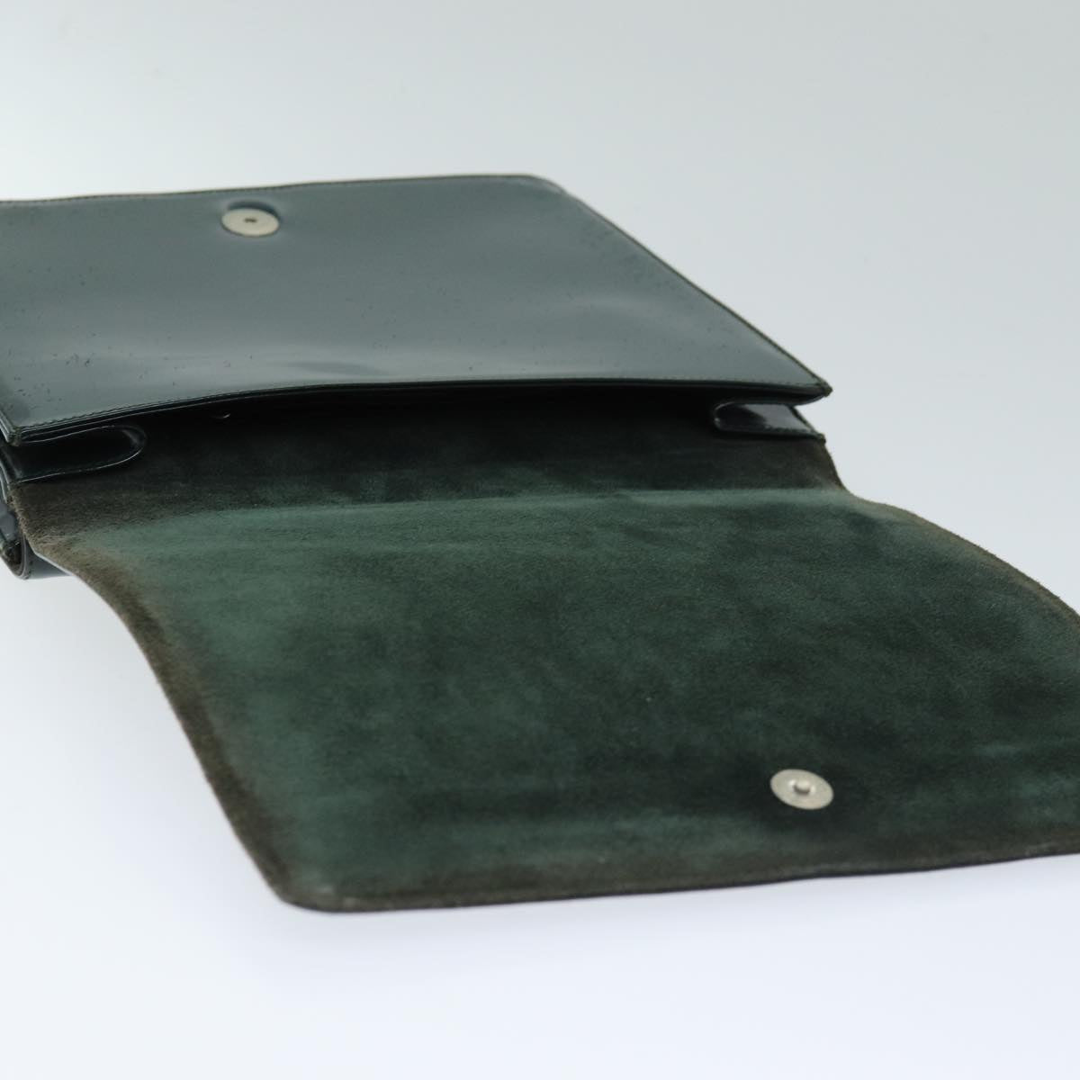 GUCCI Shoulder Bag patent Green 001 2684 1737 74976