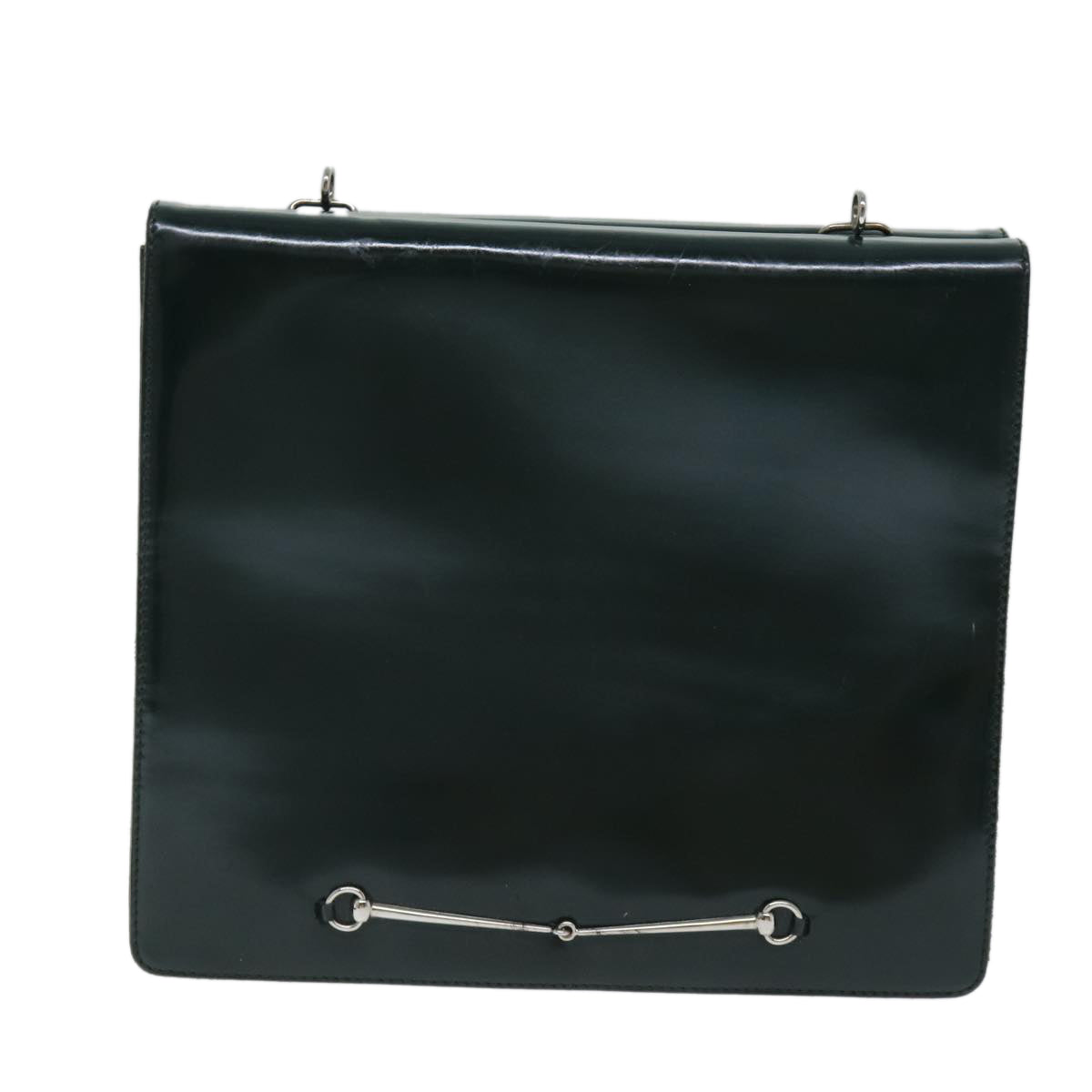GUCCI Shoulder Bag patent Green 001 2684 1737 74976
