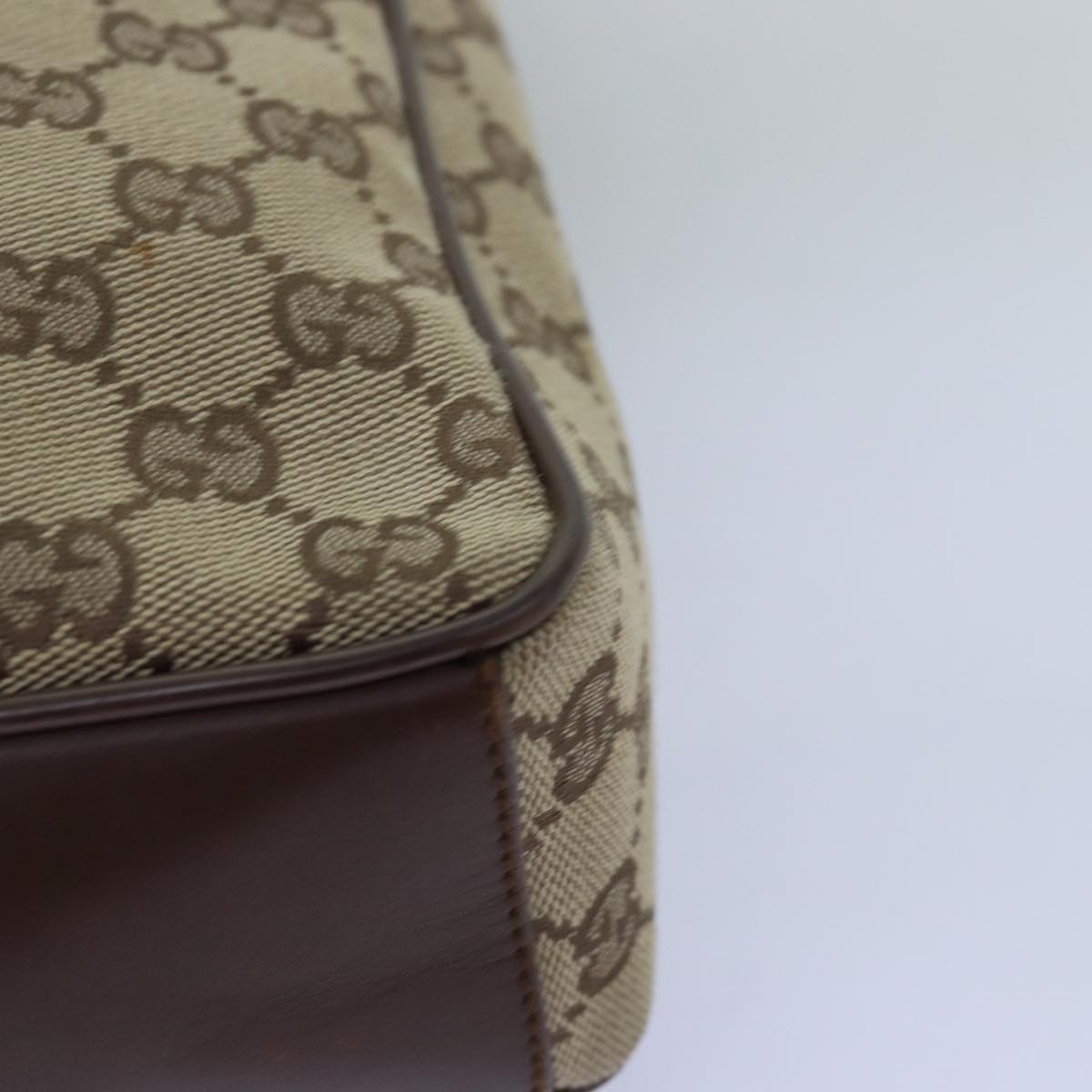 GUCCI GG Canvas Shoulder Bag Beige 019 0537 74979