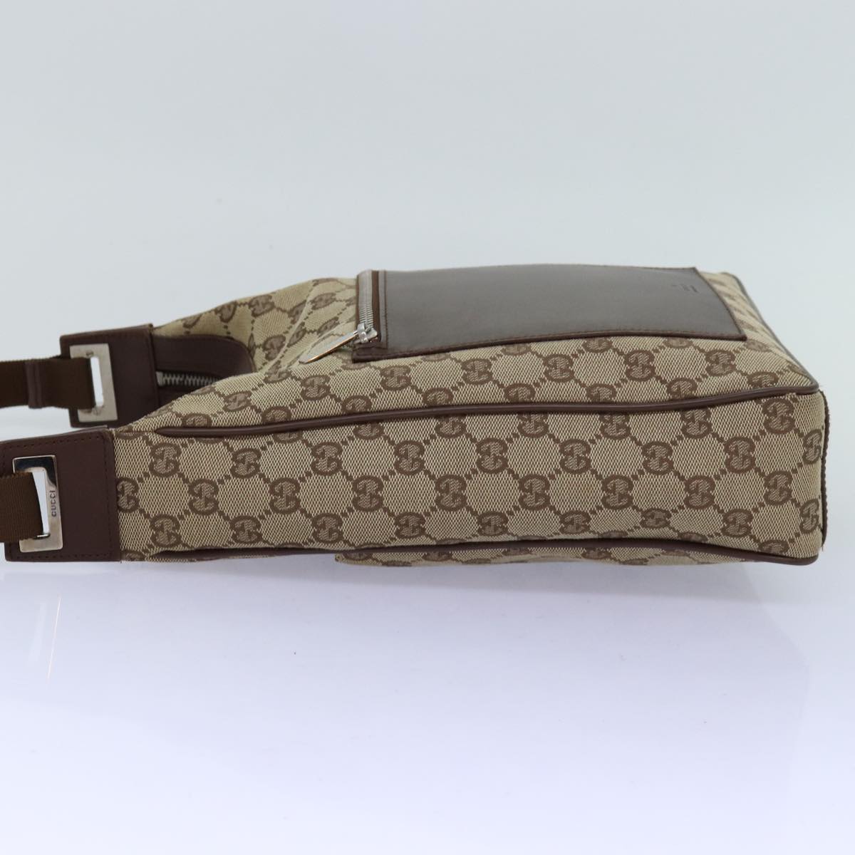 GUCCI GG Canvas Shoulder Bag Beige 019 0537 74979