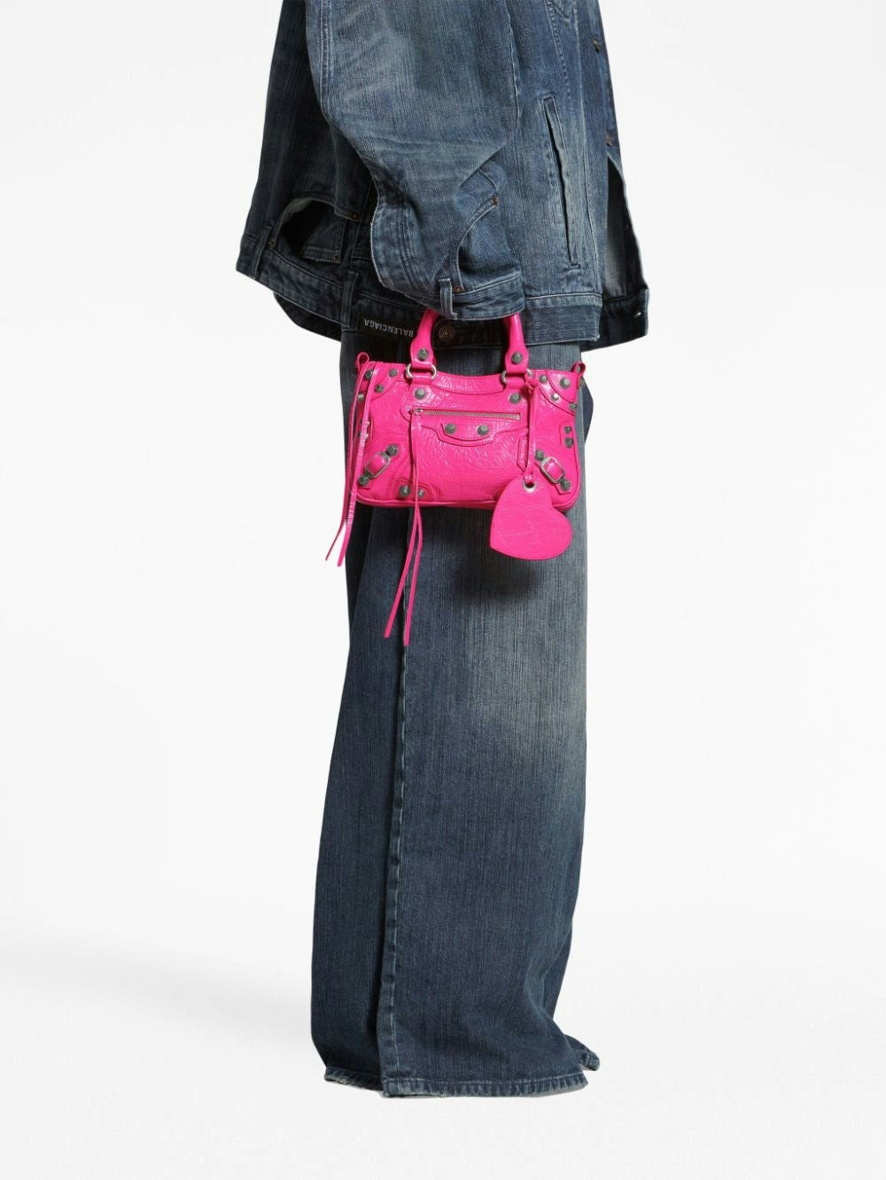 NEO CAGOLE SMALL LEATHER HANDBAG